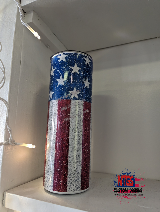 American flag-Shimmery