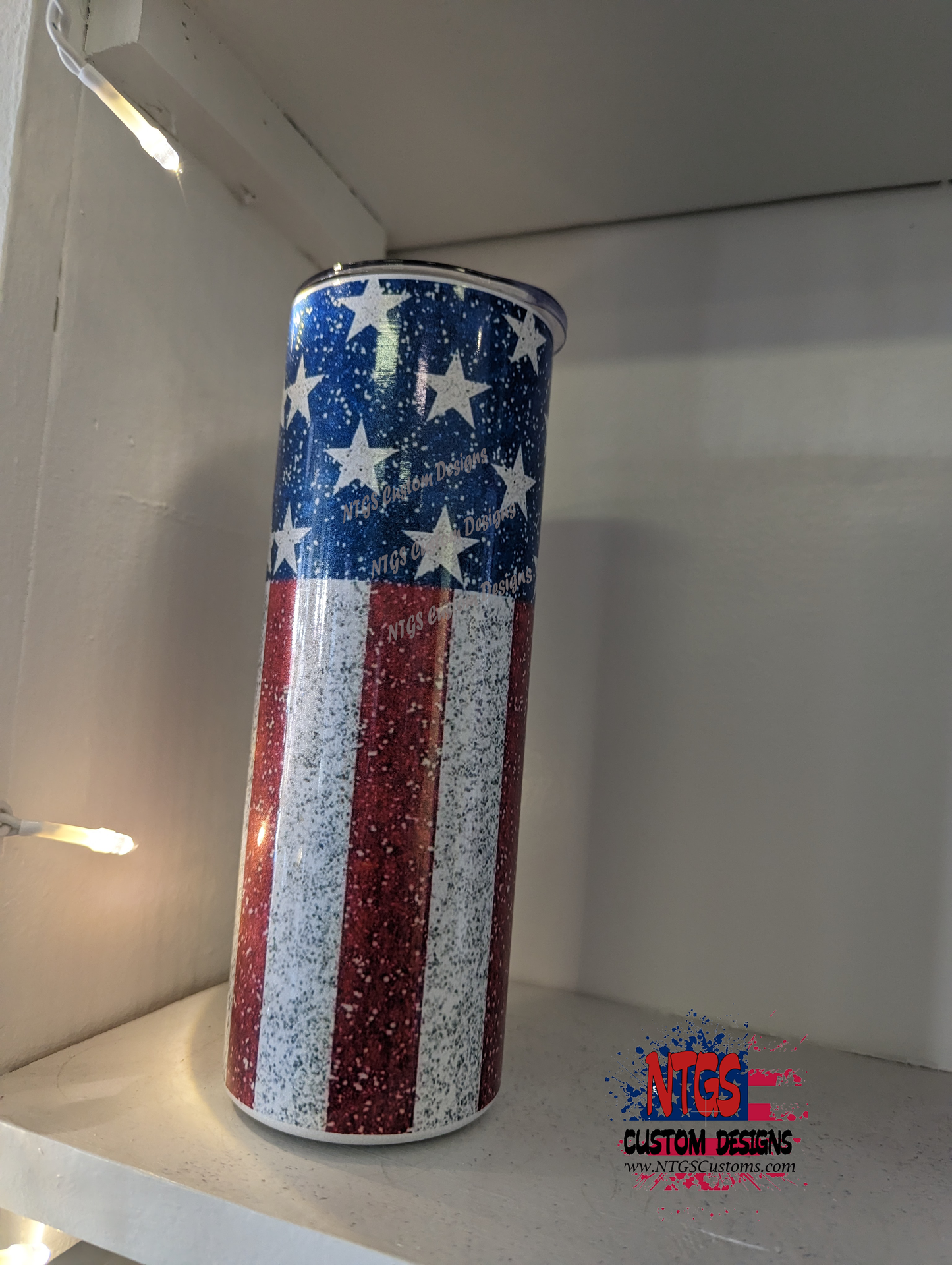 American flag-Shimmery