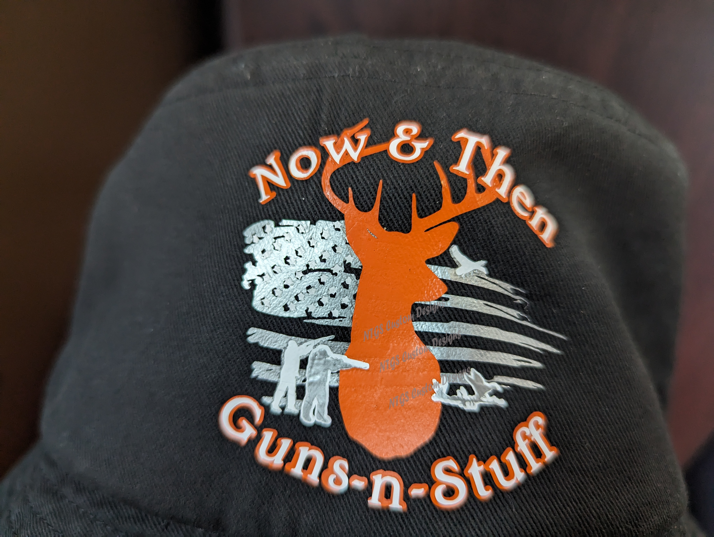 Now & Then Guns-n-Stuff bucket hat