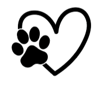 Heart puppy paw