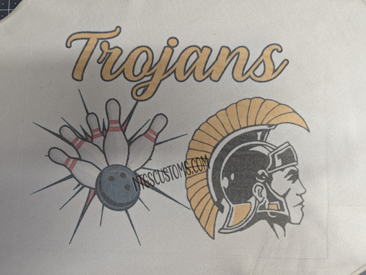Newcomerstown Trojans fast dry bowling towel