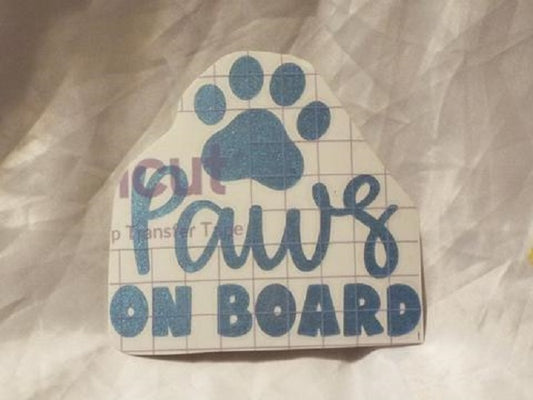 Paws On Board - Car Decal